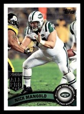 Nick Mangold 2011 Topps  Card #329 New York Jets