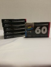 Extra Quality Audio Cassettes 60 Min - 6 Tapes New In Original Plastic
