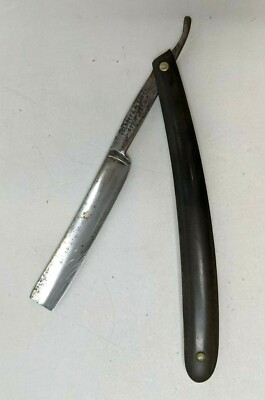 VTG Juengel & Klein Co Black Plastic Barber Straight Razor Germany KS21