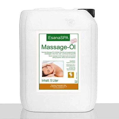 Massageöl 5 Liter neutral Esana SPA für Wellness & Therapie in med. Qualität