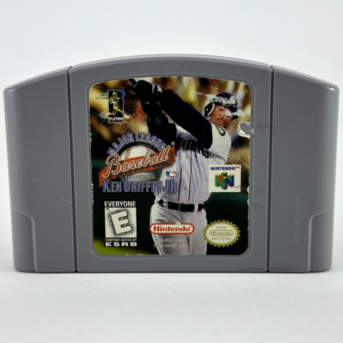 Cartouche de baseball Major League avec Ken Griffey Jr. (N64, 1998) fonctionne seulement - Photo 1/18
