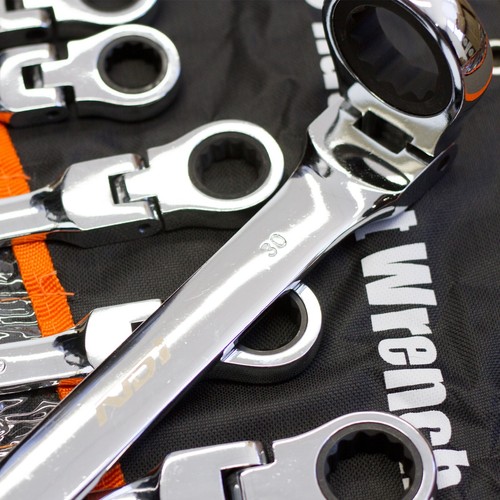 19 PCS NDI 2024 Flexi Head Ratchet Spanner Set 6MM-32MM Metric ND-0338 - Picture 2 of 8