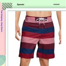 Speedo Men's, Border Line Performance 20" E-Boardshorts, Multi, XXL