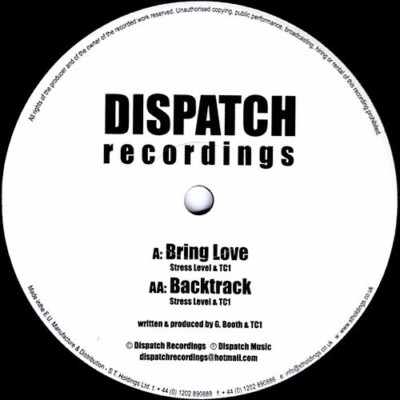 Stress Level & Ant TC1 - Bring Love / Backtrack 12'' Vinyl Single Dispatch