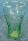 Vintage COCA-COLA GLASS 4-1/2" Mini Shot Glass Clear With Green Tint