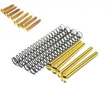 Slotted Humbucker Pickup Mounting, Ring Screws w/ Springs For Les Paul - Gold