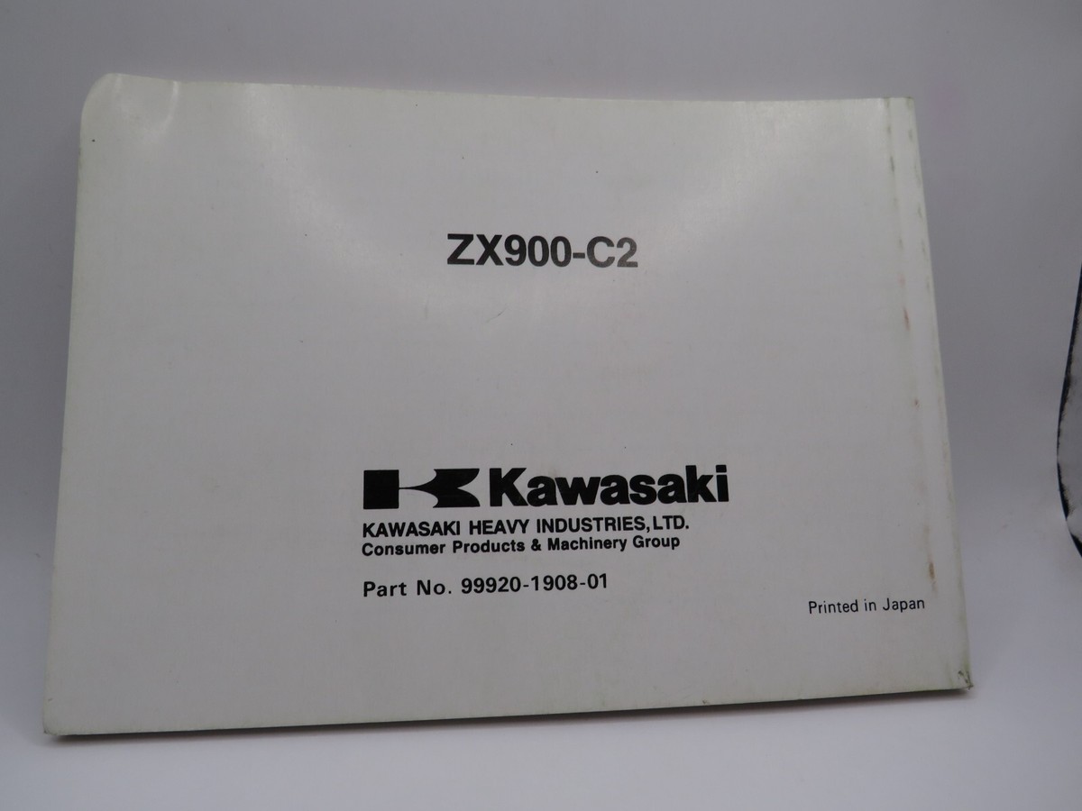 NOS Kawasaki ZX-9R ZX900-C2 Genuine Owner's Service Manual OEM
