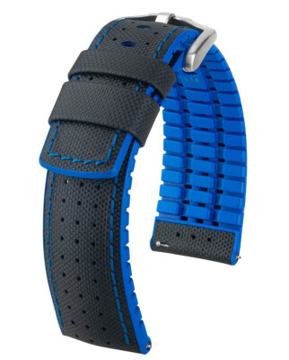 UHRENARMBAND HIRSCH ROBBY WASSERFEST Quick-Release KAUTSCHUK 20, 21, 22, 24mm de