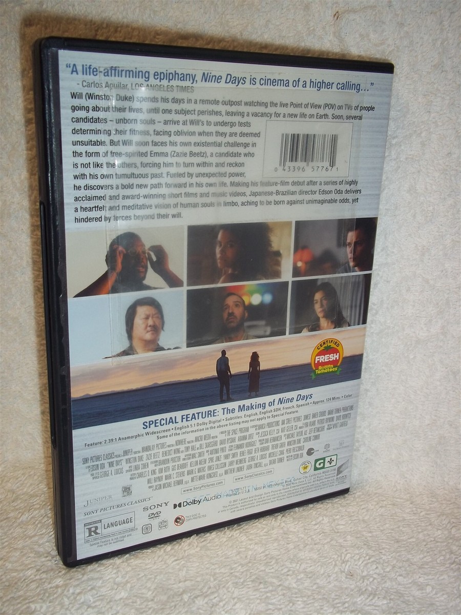 Nine Days (DVD, 2021) Winston Duke Zazie Beetz Benedict Wong