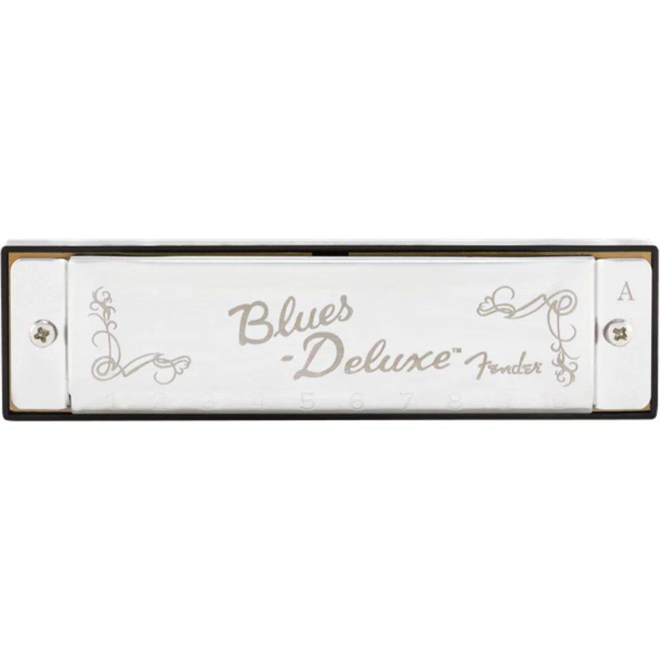 Fender Blues Deluxe 10-Hole Diatonic Harmonica with Case, Key of A - Image 4 of 4