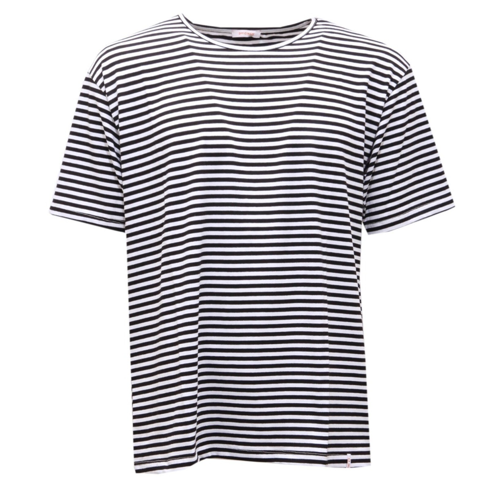 2872AH maglia uomo OFFICINA36, белая/черная хлопковая футболка для мужчин