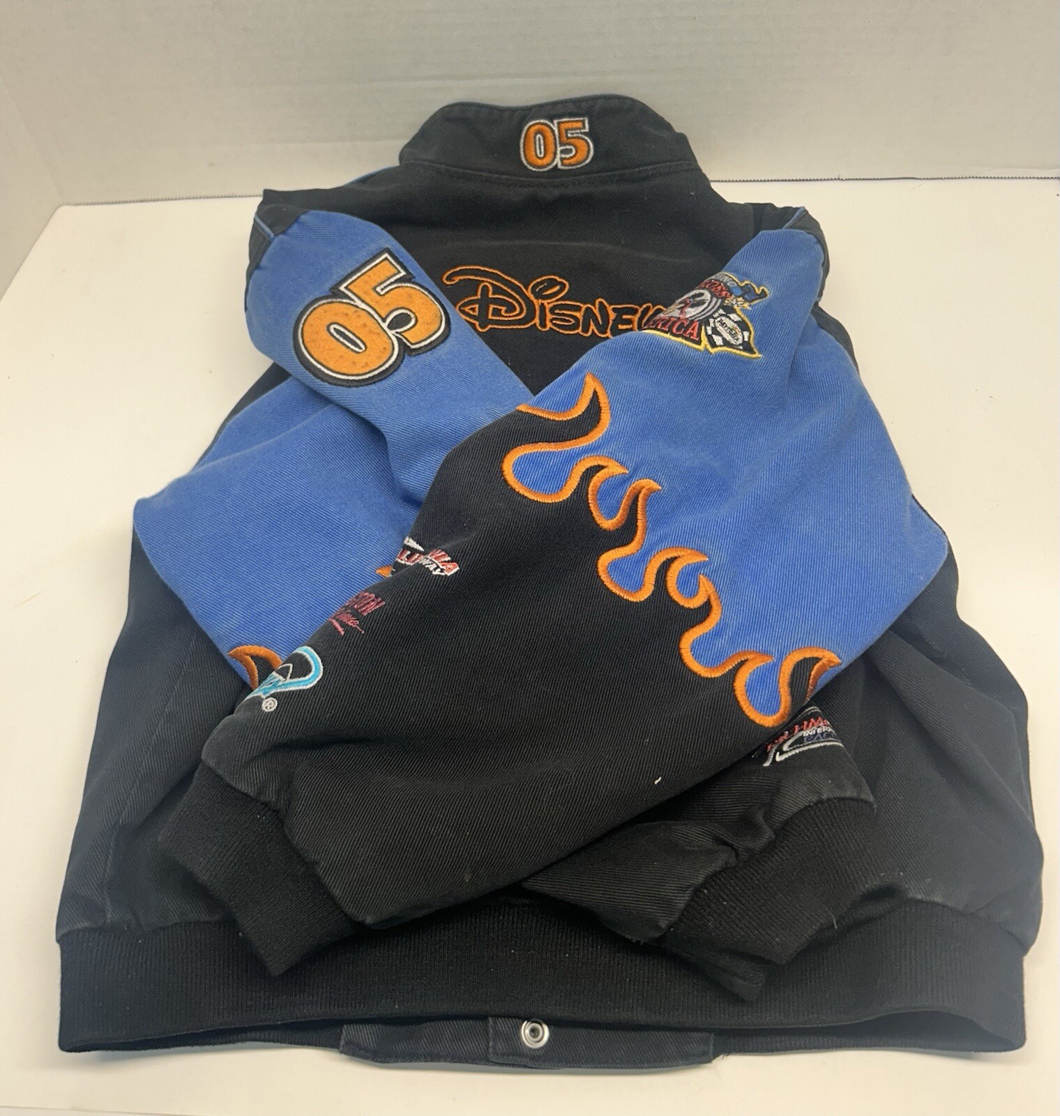Disney x Jh Design Mickey Mouse Friends Snap Button Racing Jacket Youth XL image 6