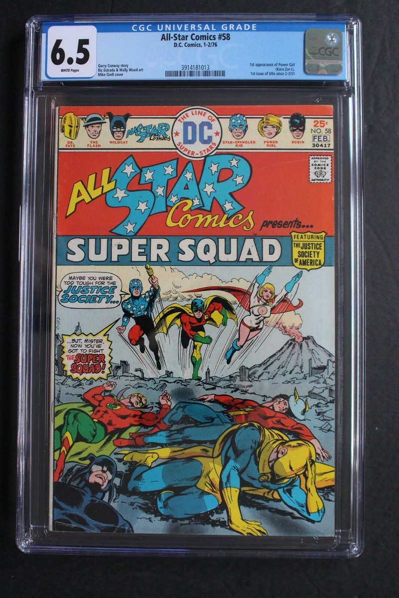 ALL-STAR COMICS #58 1st JSA Return SuperSquad WOOD-a 1976 1st