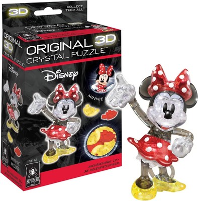 BePuzzled | Disney Minnie Original 3D Crystal Puzzle, Ages 12 and Up 