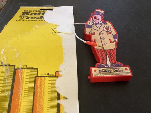 Vintage 1974 W C Fields Red Nose Battery Tester