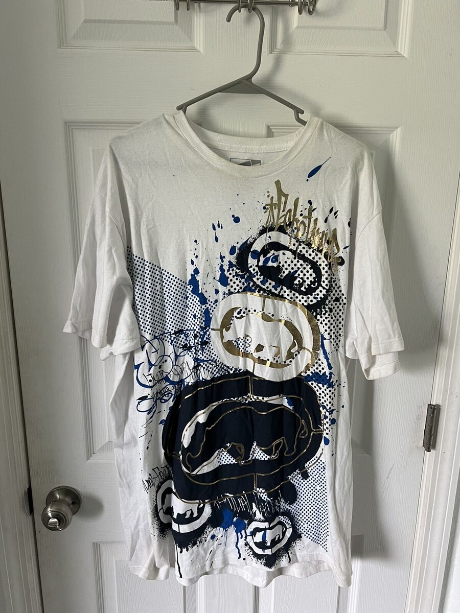 Ecko Unltd T Shirt Mens XL Oversized All Over Print Crew Ecko Unltd T Shirt Mens XL Oversized All Over Print Crew