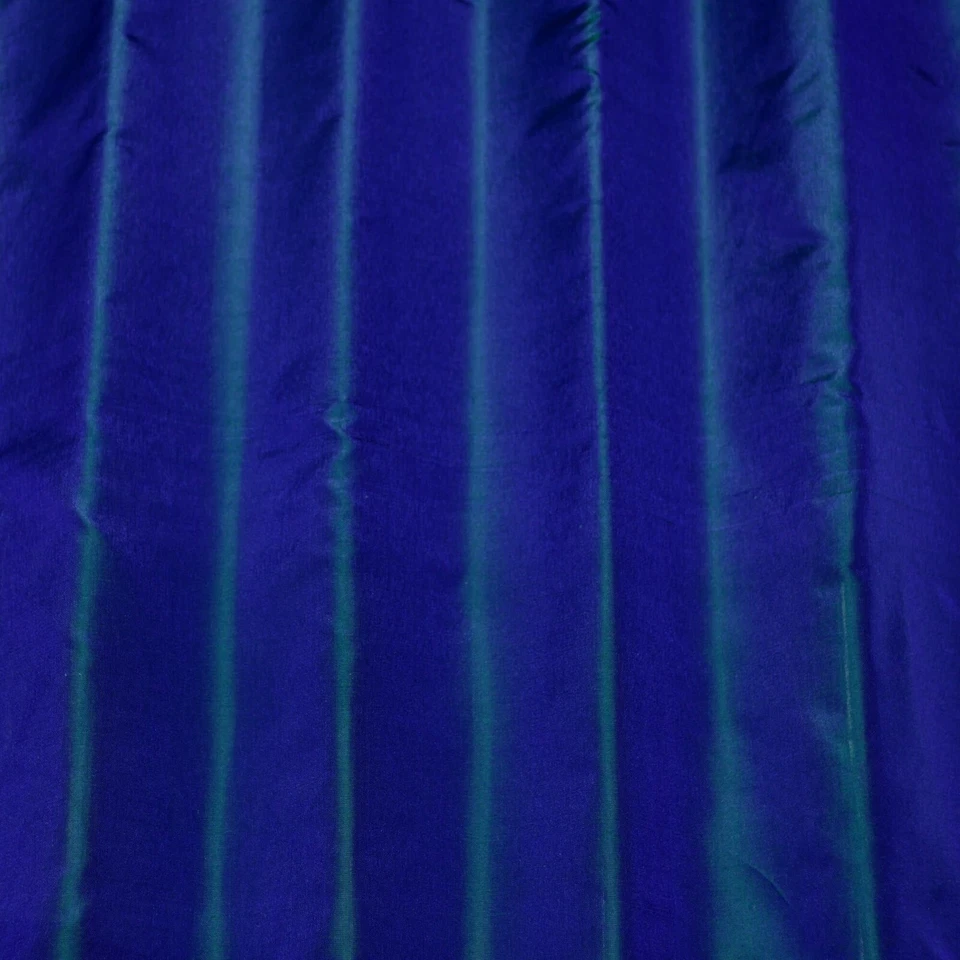 Deep Green/Blue Tissue Taffeta, 100% Silk Fabric By The Yard Pc 44" W (TS-7327) - Image 3 of 3
