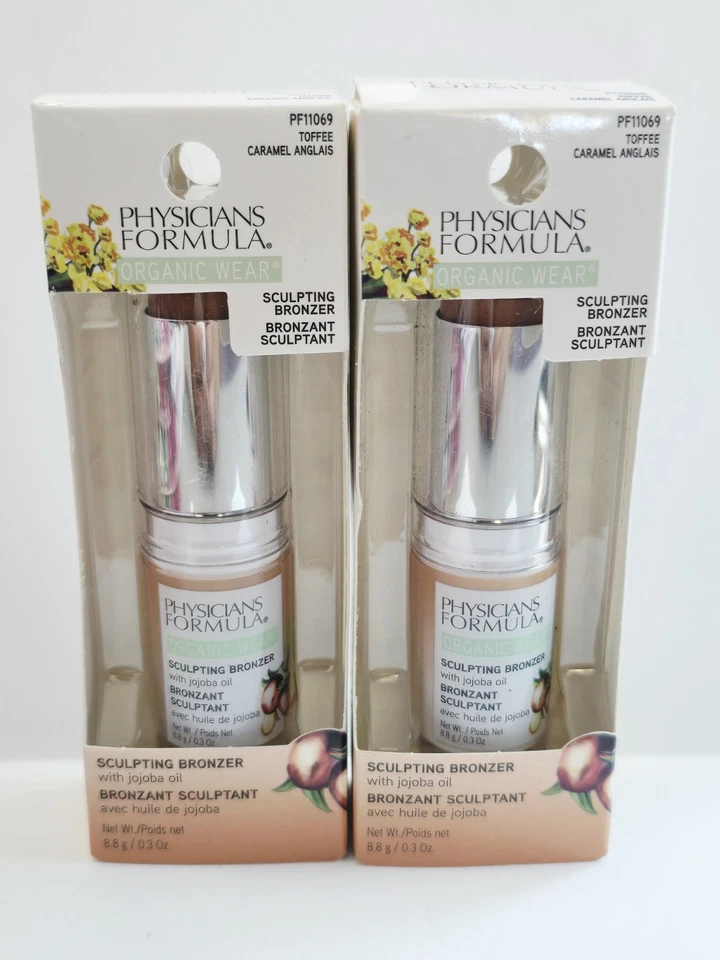 Physicians Formula Organic Wear Sculpting Bronzer #PF11069 Toffee. QTY:2 - Image 2 of 3