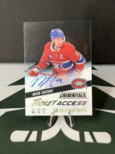 2024-25 UD Credentials Acetate Ticket Access Auto Nick Suzuki 3/25 Canadiens