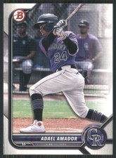 2022 Bowman Prospects #BP-109 Adael Amador Colorado Rockies 48807