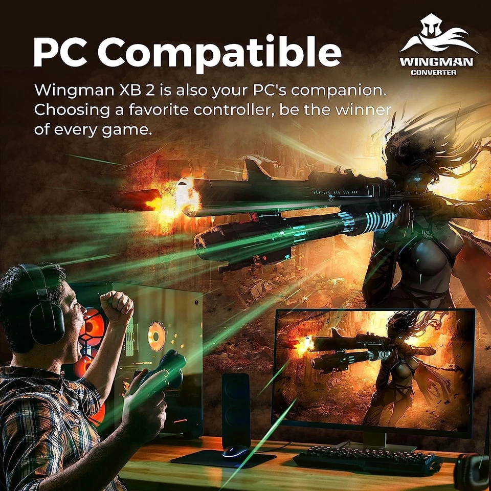 Brook Wingman XB 2 Converter - Adattatore Controller Wireless Xbox PC Remap Turbo - Immagine 4 di 4