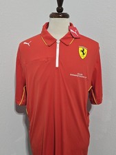 Puma Ferrari Challenge Pirelli Shirt Men 2XL Red Polo F1 Racing
