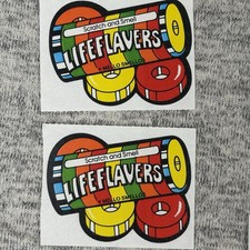 Lot of 2 Scratch and Smell Sniff Stickers Lifesavers Mello Smellos 1980s