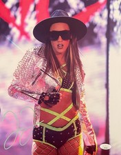 *SUNGLASSES & HAT* WWE NXT JACY JAYNE SIGNED 11X14 JSA AUTO