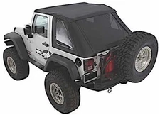Smittybilt 9973235 97-06 Wrangler TJ Bowless Combo Top Tinted/No Upper Doors