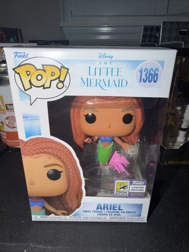 Ariel (1366) (The Little Mermaid) 2023 SDCC Exclusive Funko Pop *CON STICKER*