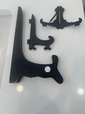 Easel stands black wood Nanco 10x5, black plastic 5x3 & 3.5x2.5, 2x1