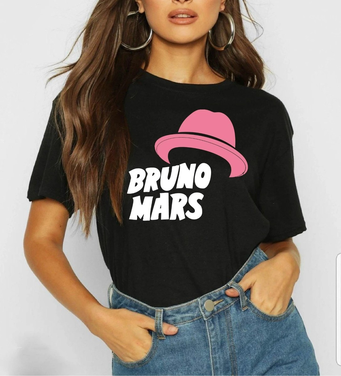 Bruno Mars Concert 2026 UK Reprint T-Shirt Black Fan Tee | eBay