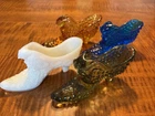 Vintage Fenton Cat Head Slipper Shoe Lot of 4