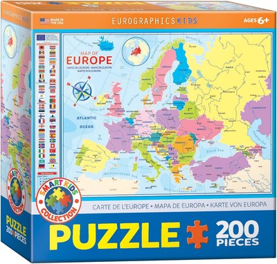 Map of Europe 200 Piece Puzzle 