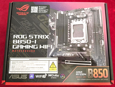 ASUS ROG STRIX B850-i  Motherboard GAMING WIFI  Mini ITX B850i BRAND NEW!