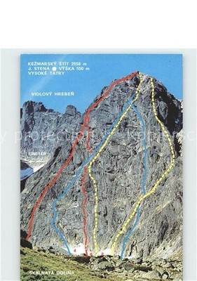 Mountaineering Climbing Skalnata Dolina Kezmarsky Stiti Vyska Vysoke Tatry