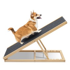 Large Dog Pet Ramp Stairs with Adjustable Height for Bed Couch Car Truck SUV