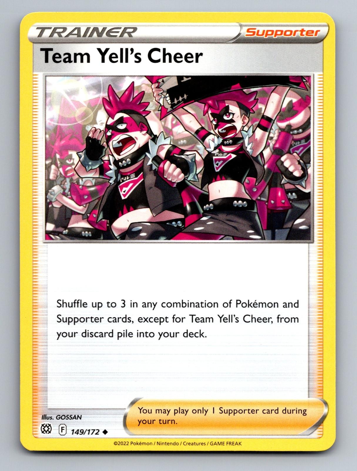 Team Yell's Cheer 149/172 Uncommon Brilliant Stars Pokemon Near Mint