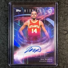 2025-26 Topps Midnight ASA NEWELL Stroke of Midnight Rookie Auto #AN