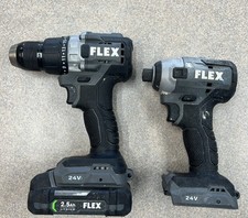 FLEX Brushless 24V Drill Driver FX1151 Impact Driver FX1351 2.5 Ah Battery
