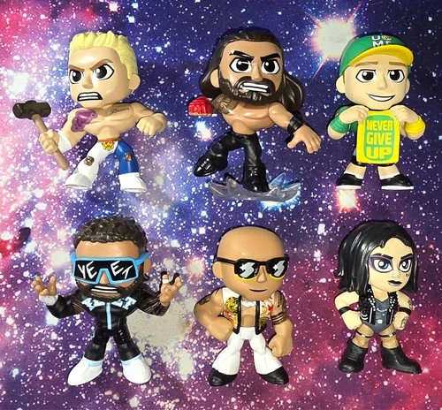 WWE Funko Mystery Minis 2026 Complete set of 6 Vinyl figures Cody Cena Rock Uso