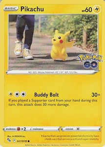 Pikachu 027/078 Pokémon GO Common
