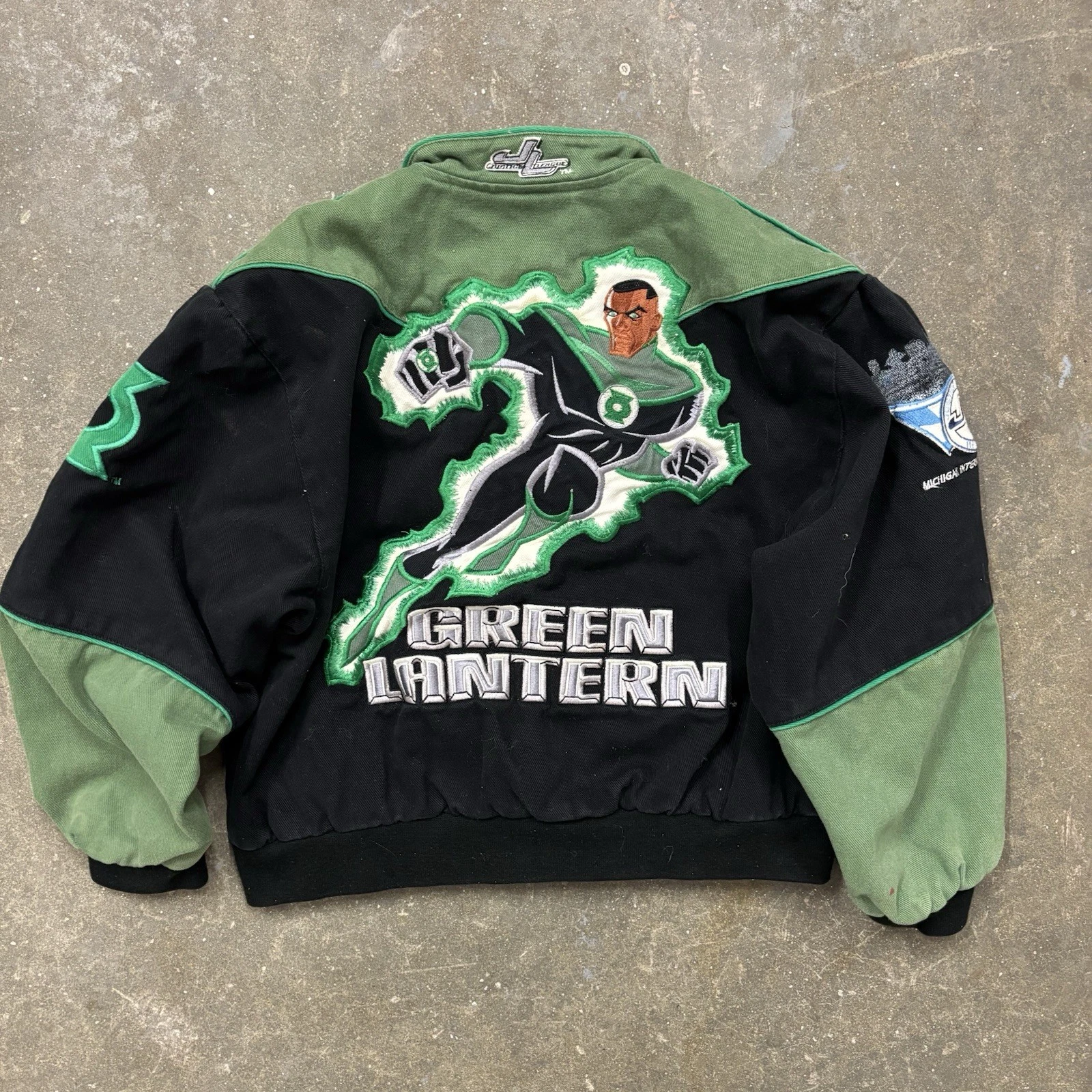Green Lantern (DC Comics) Michigan Speedway Jeff Hamilton Vintage Jacket