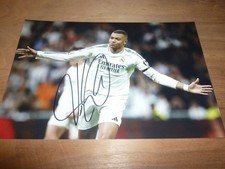 KYLIAN MBAPPE signed 12x8 PHOTO REAL MADRID FRANCE + COA