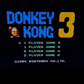USED Donkey Kong 3 Nintendo Famicom 1984 Japanese Version Action Retro