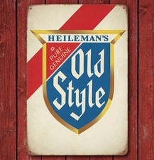 Heileman's Old Style Beer 8 x 12 Retro Metal Sign Made In The USA