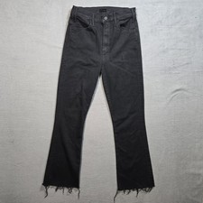 Mother Jeans The Hustler Ankle Fray - Womens Size 27×27 - Black Made In USA