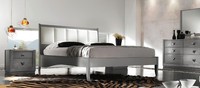 Schlafzimmer Bett Nachttisch Betten Holz Gruppe Doppel Design Garnitur Set 3Tlg.