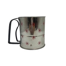 Vintage Androck Flour Sifter Handle Crank Sifter Farmhouse Kitchen Red. 8