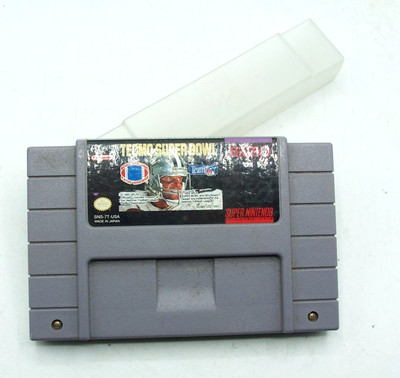  Super Nintendo SNES Tecmo Super Bowl Working Authentic Free Fast Shipping 